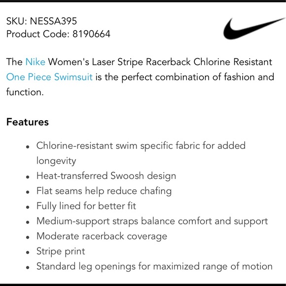 NIKE Villain -red one-piece swimsuit ππ»ββοΈ - Picture 12 of 13